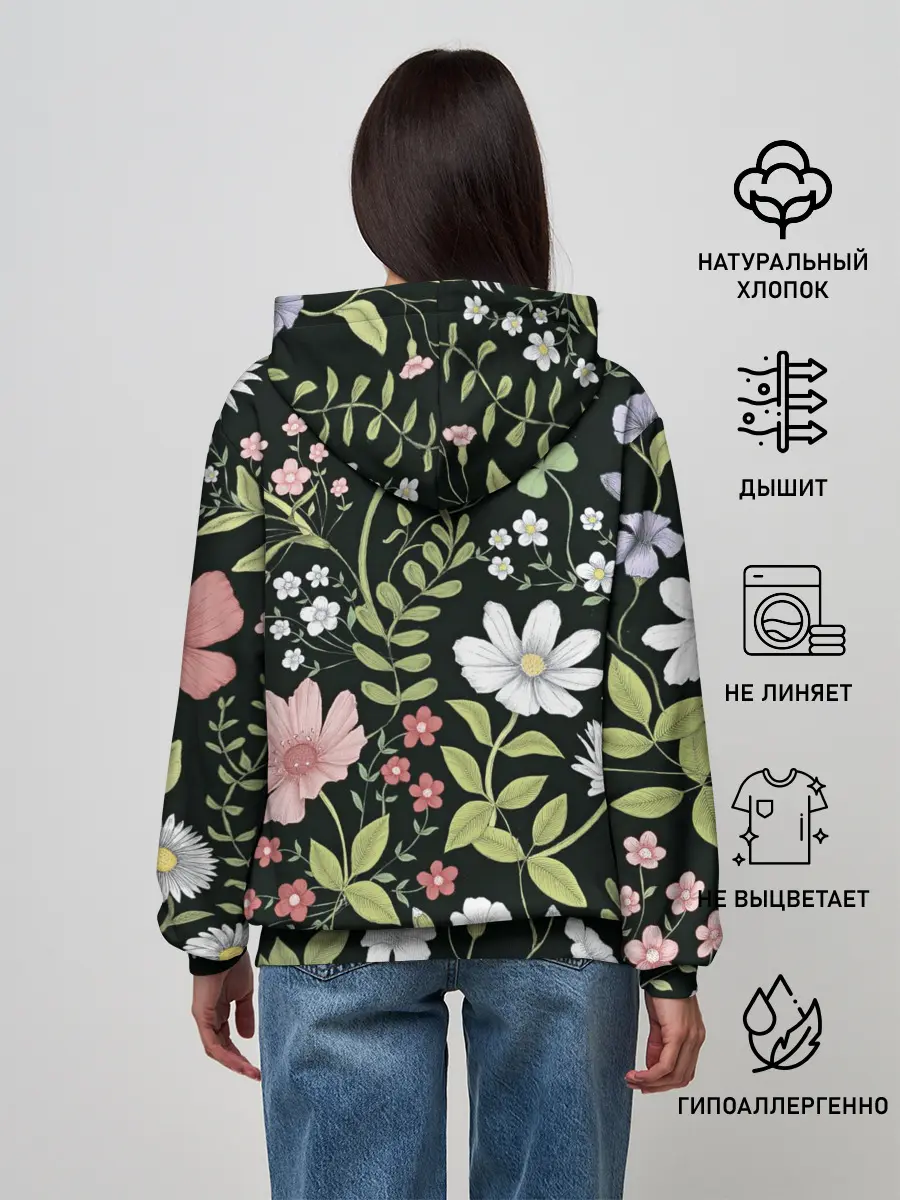 Женское худи / Полевые цветы