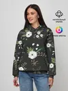 Женское худи / Белые хризантемы