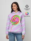 Женское худи / Леденец графический фон