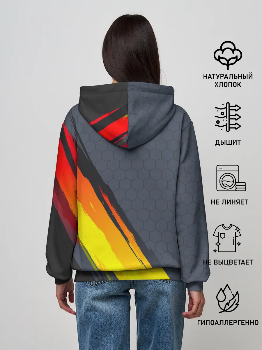 Женское худи / Gray Yellow Style