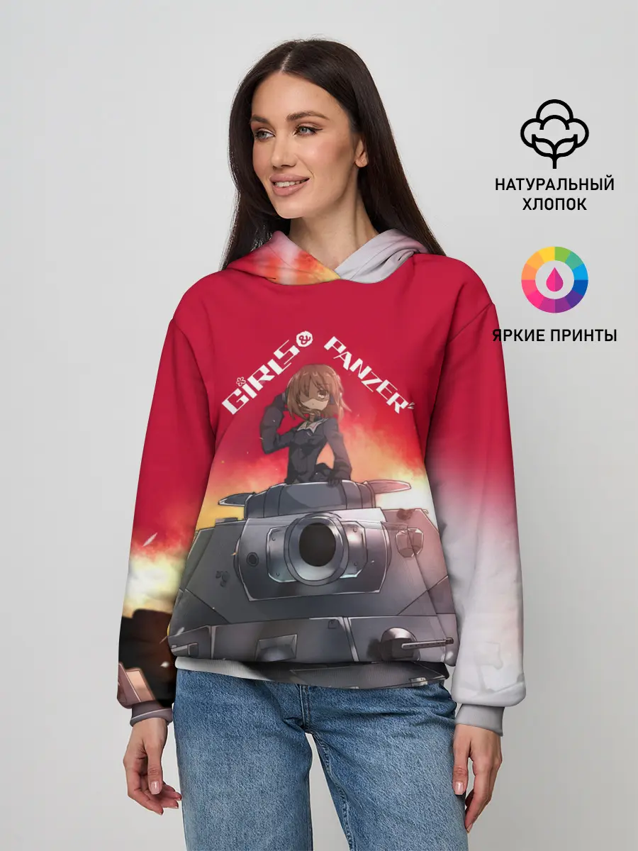 Женское худи / Girls und Panzer | Девушки и танки
