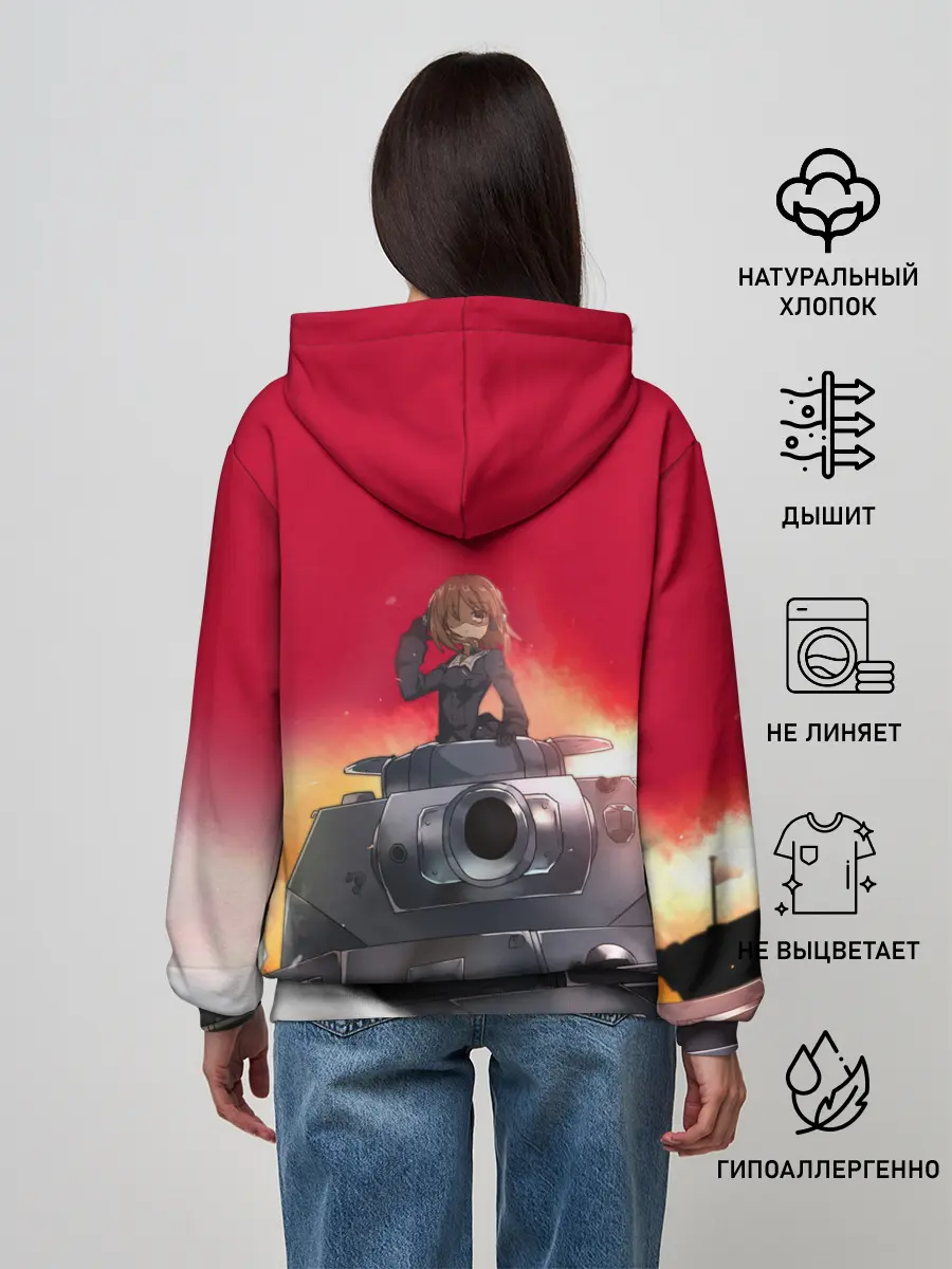 Женское худи / Girls und Panzer | Девушки и танки