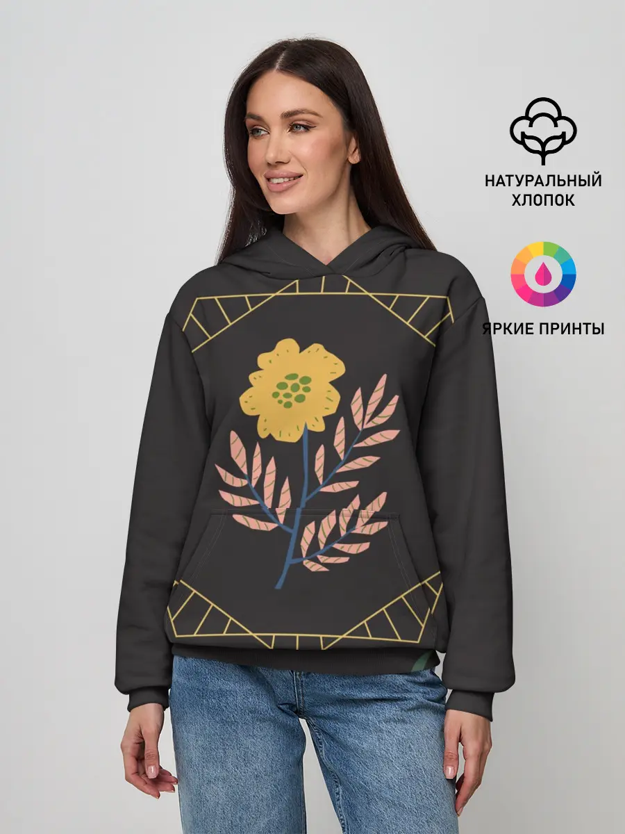 Женское худи / ЦВЕТОЧНЫЙ РАЙ