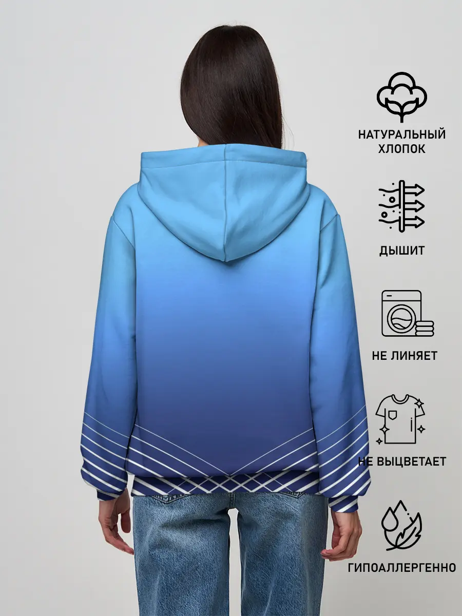 Женское худи / МАНЧЕСТЕР СИТИ / МАНЧЕСТЕР