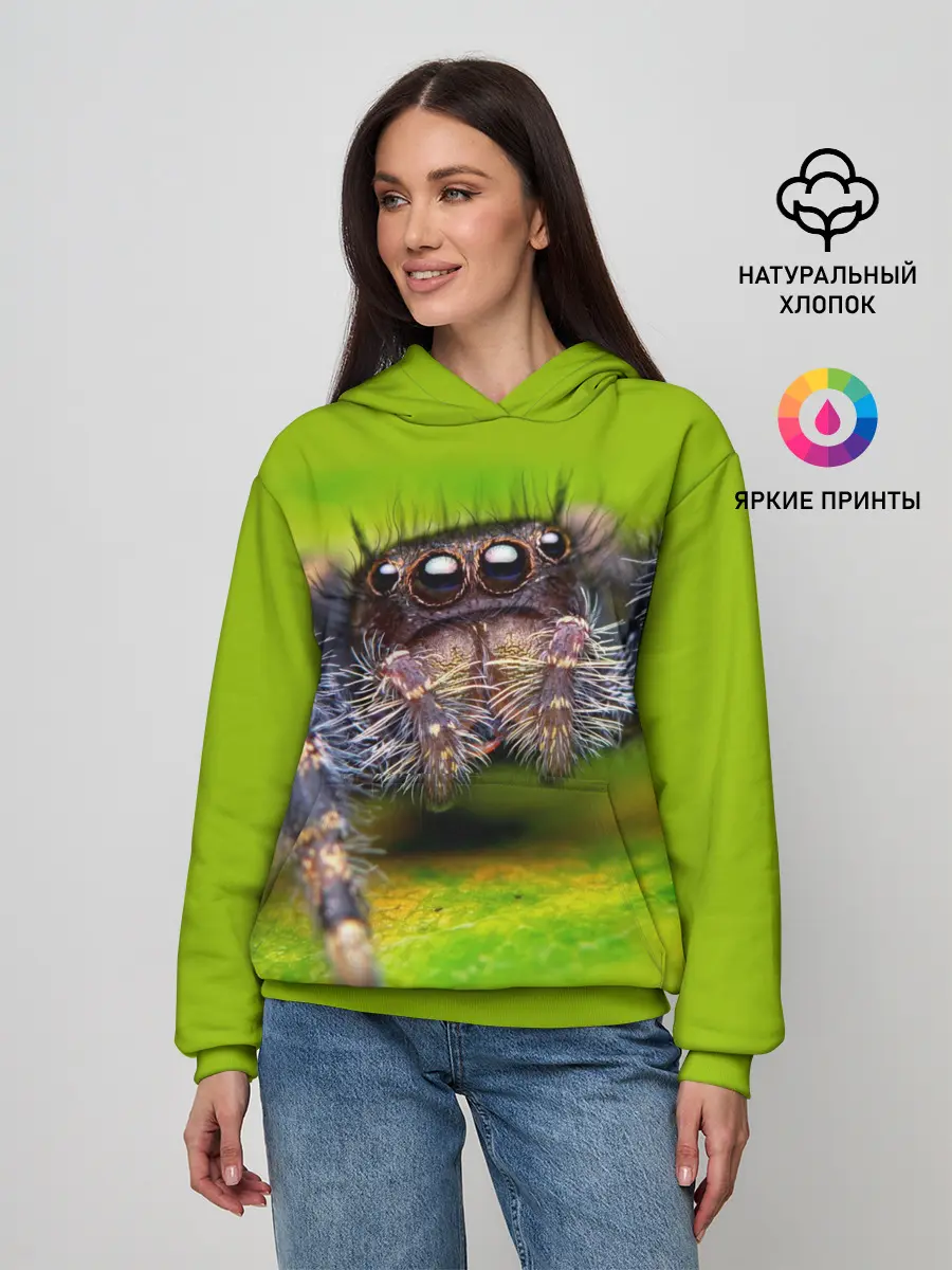 Женское худи / ПАУК МАКРО