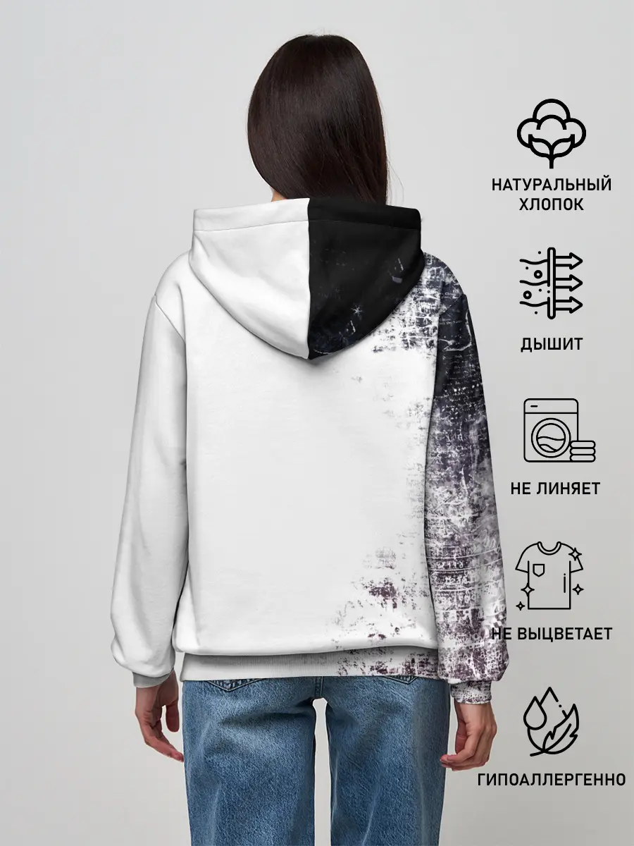 Женское худи / Чёрный демонический Аста Либе