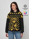 Женское худи / Аста желтые полосы опасность