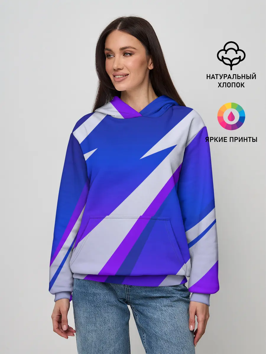 Женское худи / SPORT STYLE BLUE