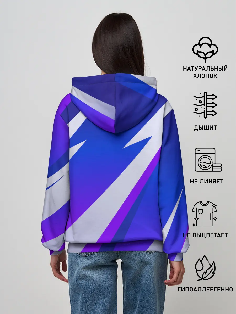 Женское худи / SPORT STYLE BLUE