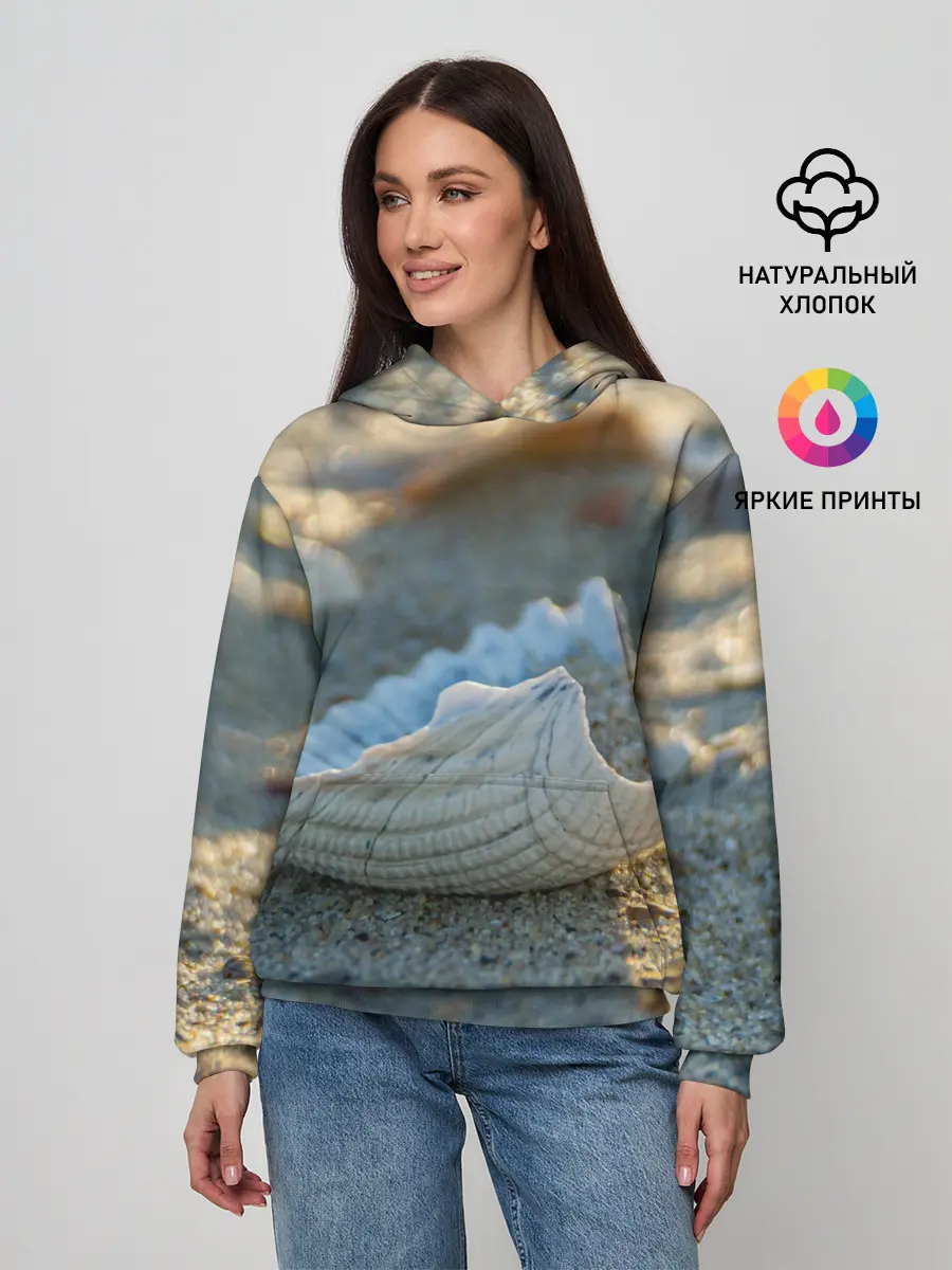 Женское худи / Морская ракушка