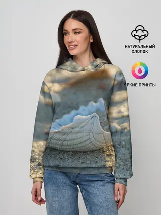 Женское худи / Морская ракушка