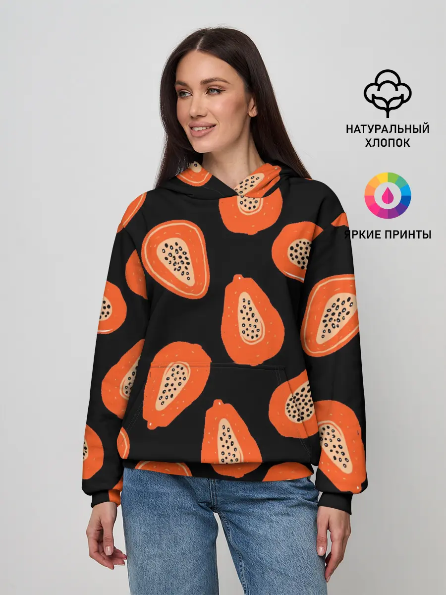 Женское худи / Папайя