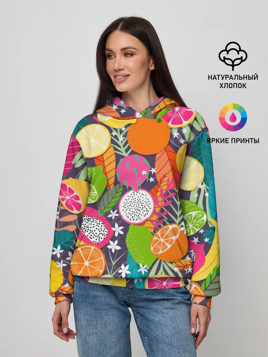 Женское худи / Фрукты