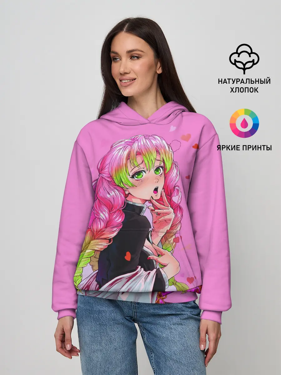 Женское худи / Столп любви клинок демонов 2