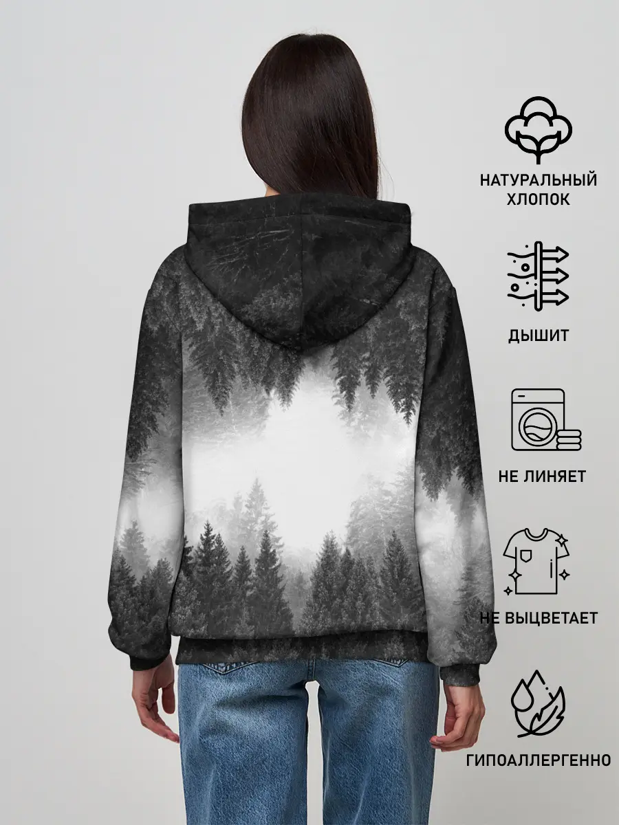 Женское худи / Клыки леса