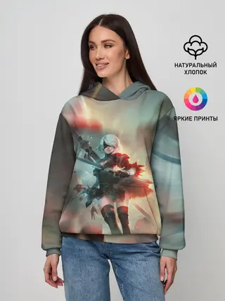 Женское худи / 2B | Nier Automata