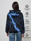 Женское худи / ГОЛУБАЯ МОЛНИЯ / ГРОЗА