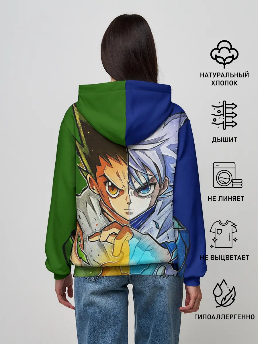 Женское худи / Киллуа золдик и Гон хантер