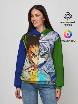 Женское худи / Киллуа золдик и Гон хантер