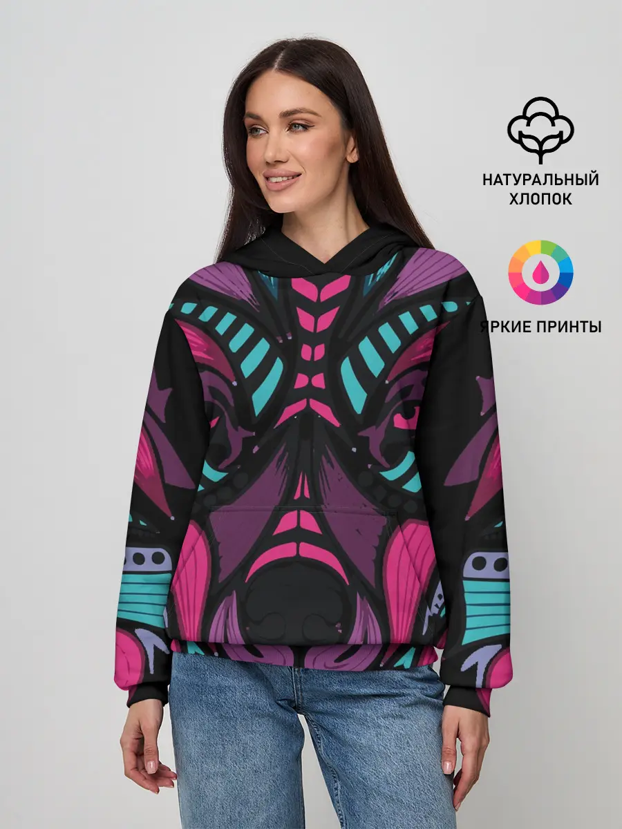 Женское худи / Морда волка