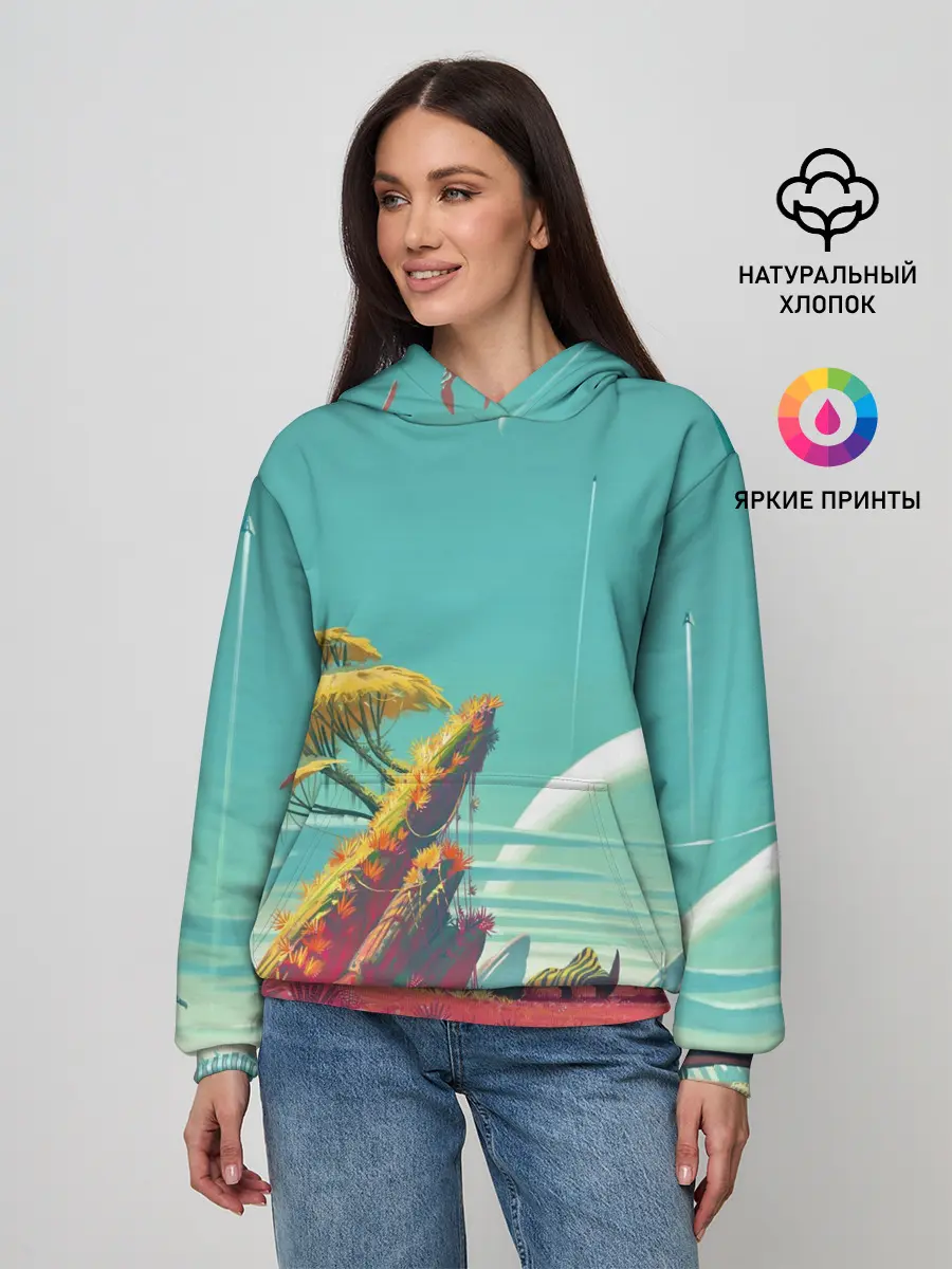 Женское худи / No Man Sky