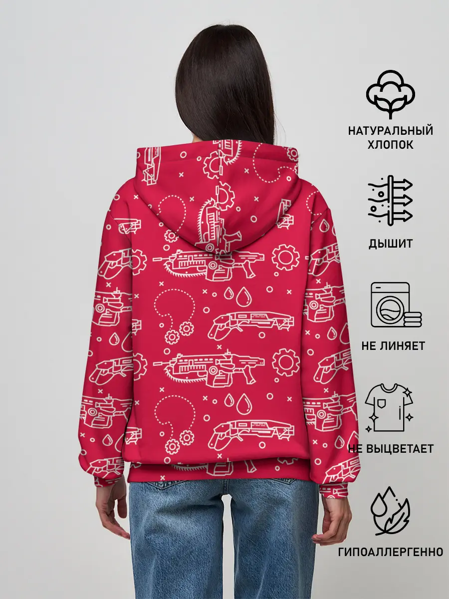 Женское худи / Gears pattern