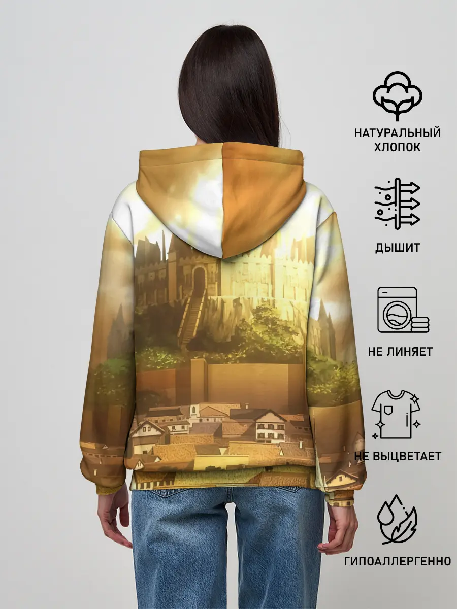 Женское худи / Чёрный клевер город