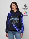 Женское худи / THE WITCHER МОЛНИЯ BLUE
