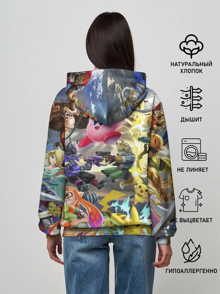 Женское худи / Super Smash World