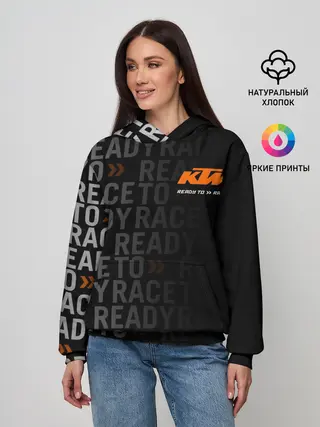 Женское худи / KTM MOTORCYCLES / КТМ МОТОЦИКЛЫ