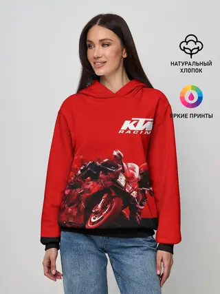 Женское худи / KTM MOTORCYCLES / КТМ МОТОЦИКЛ