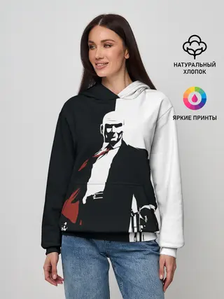 Женское худи / Hitman BW