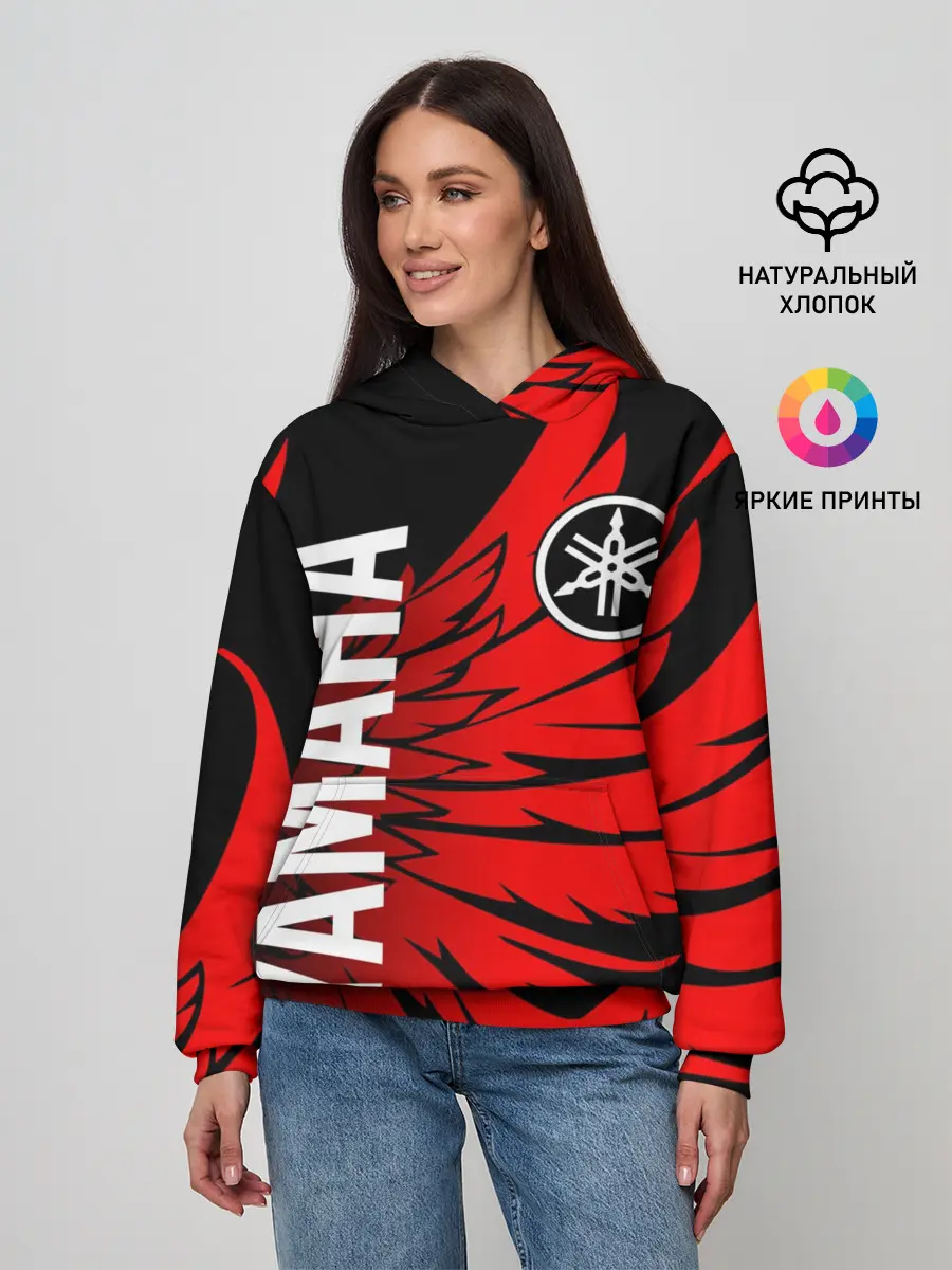 Женское худи / YAMAHA / ЯМАХА / МОТОСПОРТ