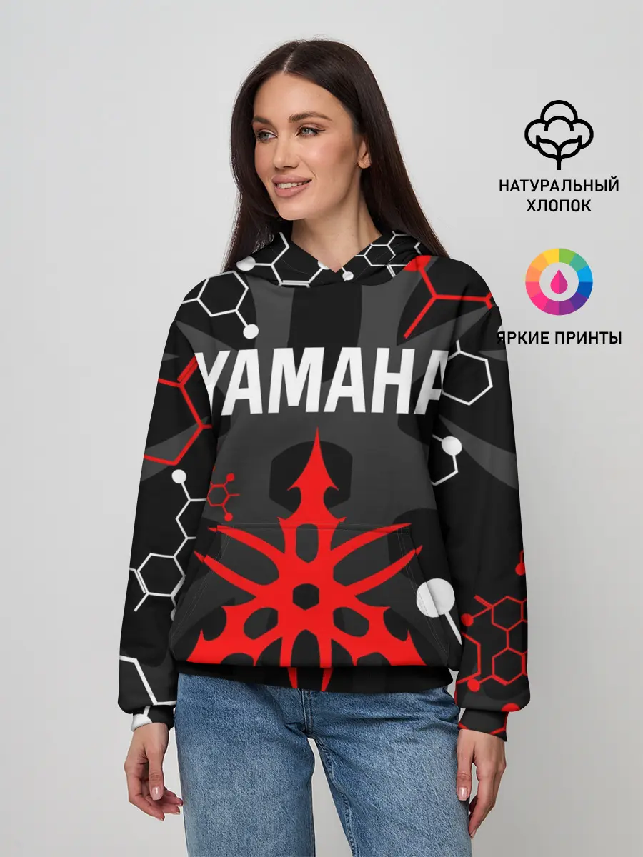 Женское худи / YAMAHA / ЯМАХА / МОТОСПОРТ