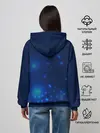 Женское худи / Медуза на синем