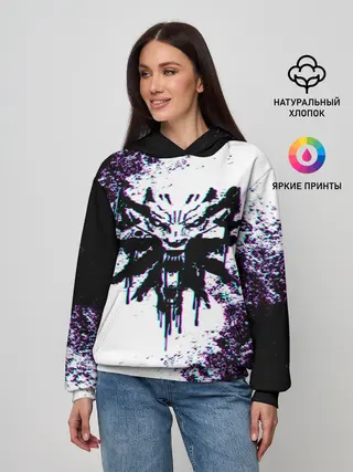 Женское худи / THE WITCHER GLITCH / ГЛИТЧ