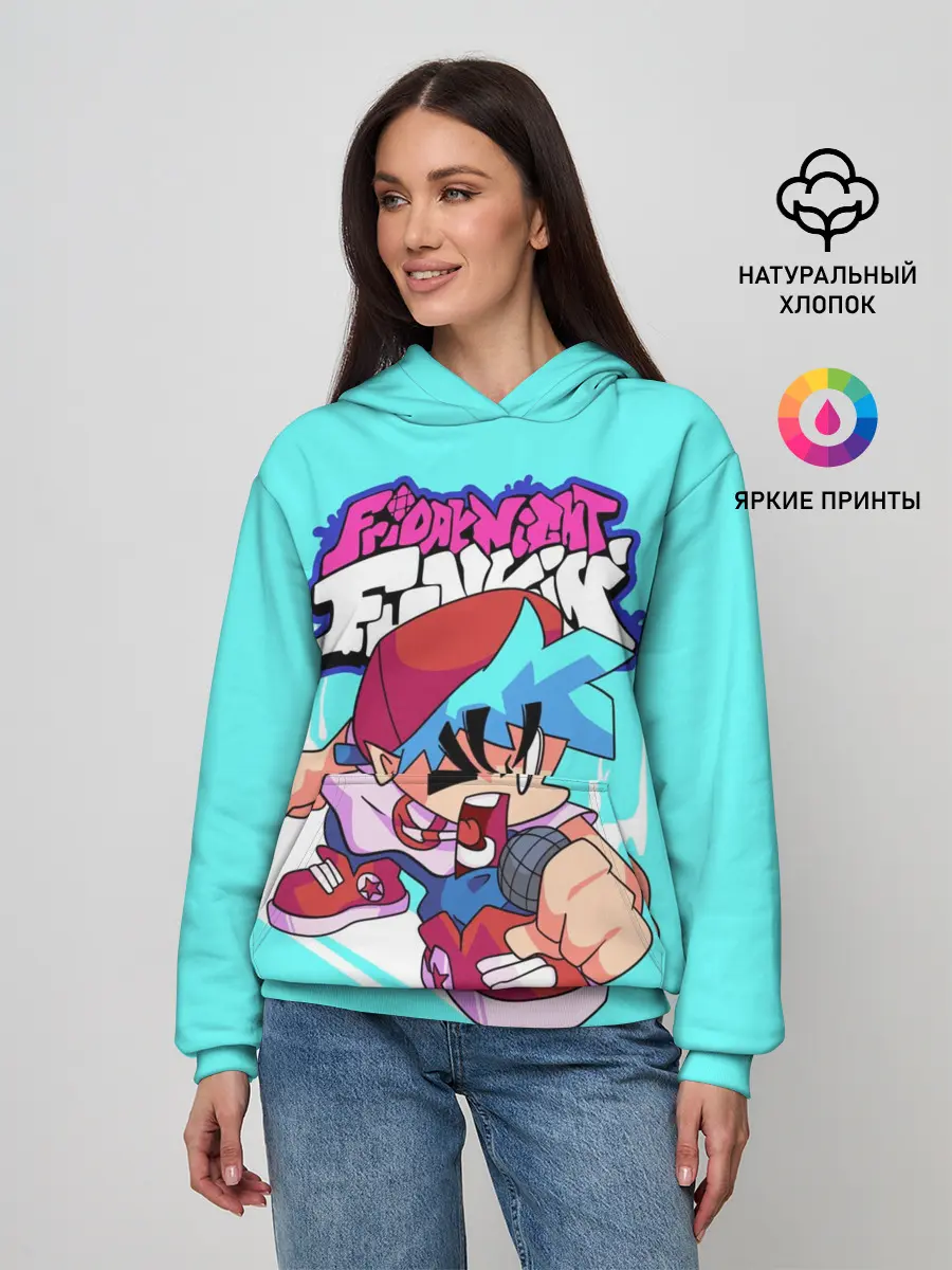 Женское худи / FNF Boyfriend