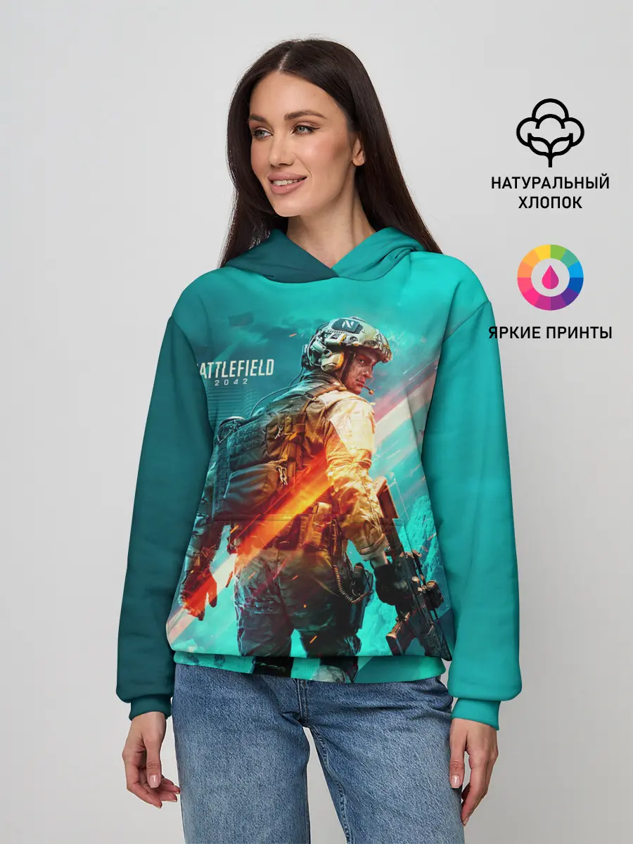 Женское худи / BATTLEFIELD 2042 / Батлфилд