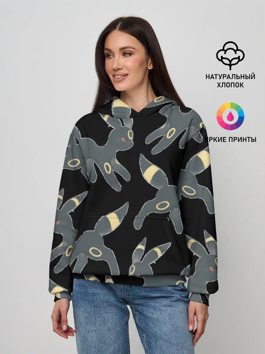 Женское худи / покемон Амбреон