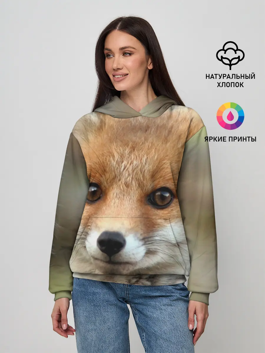 Женское худи / Миленький лисенок