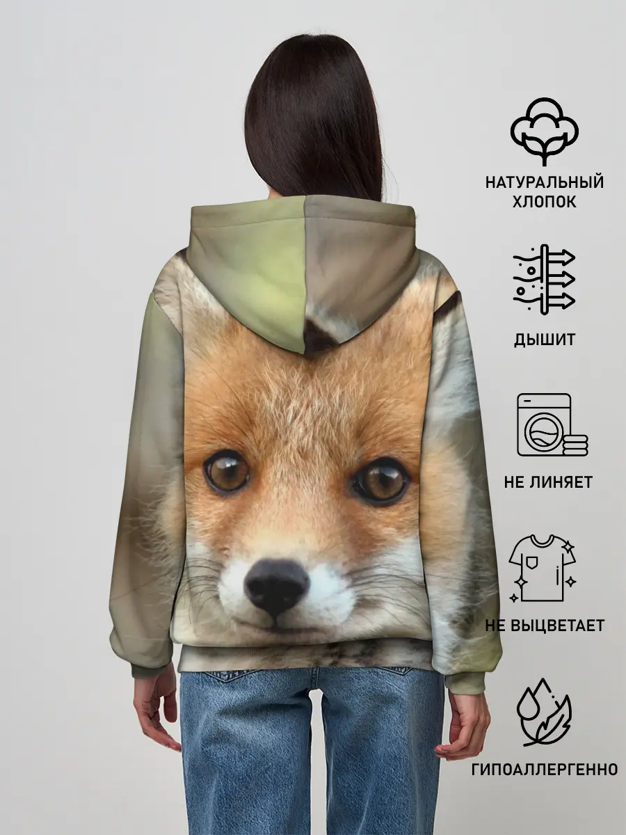 Женское худи / Миленький лисенок