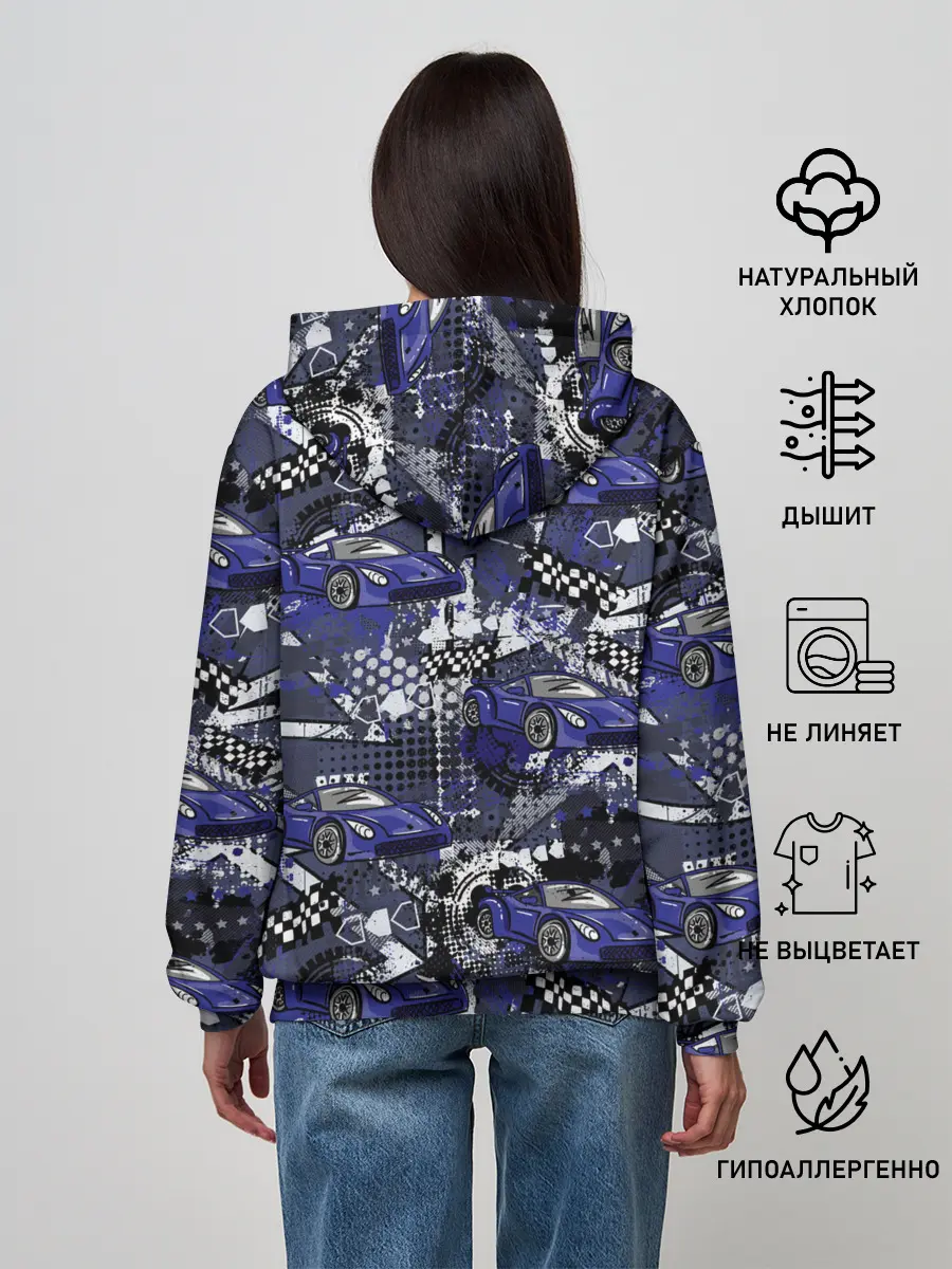 Женское худи / Гоночная машина
