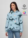 Женское худи / Косатки киты