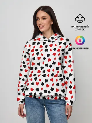 Женское худи / Карточные Масти