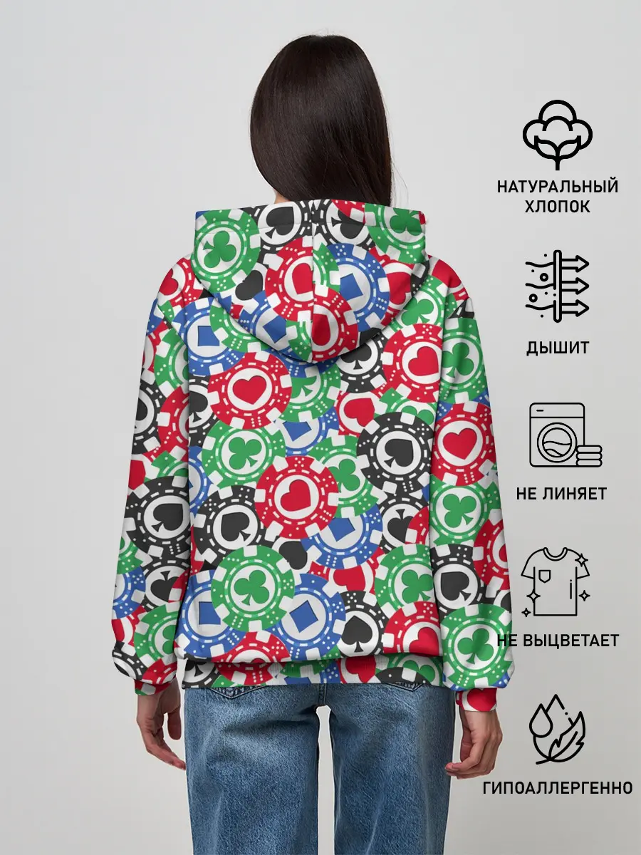 Женское худи / Покер