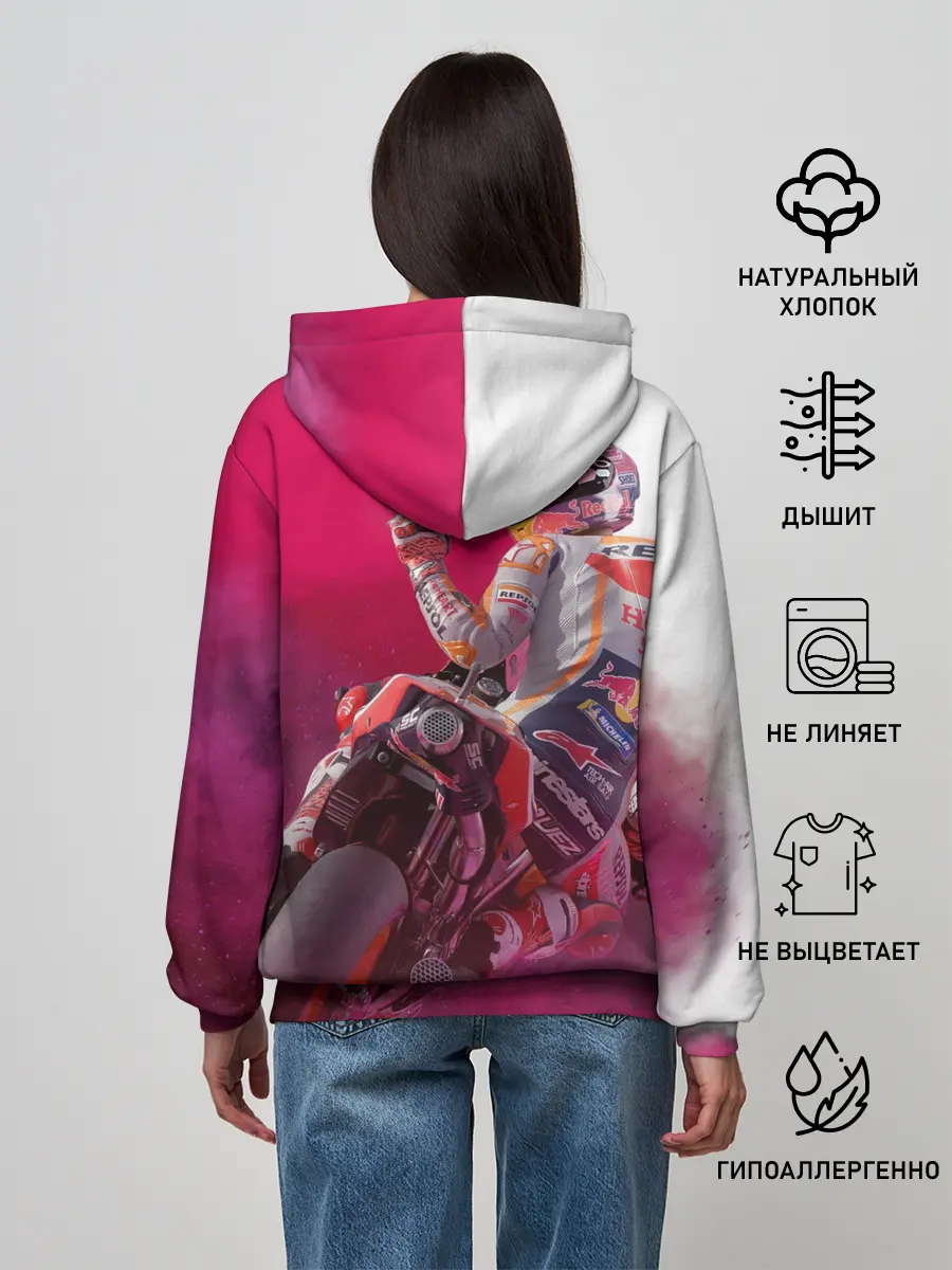 Женское худи / Парень На Мотоцикле