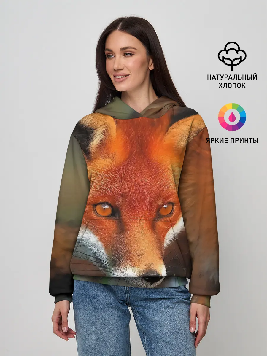 Женское худи / Лисица охотница