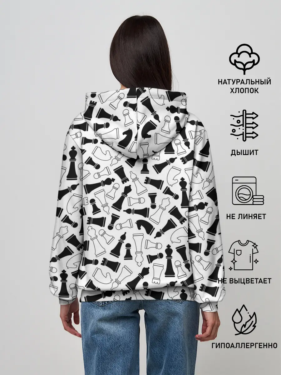 Женское худи / Шахматы