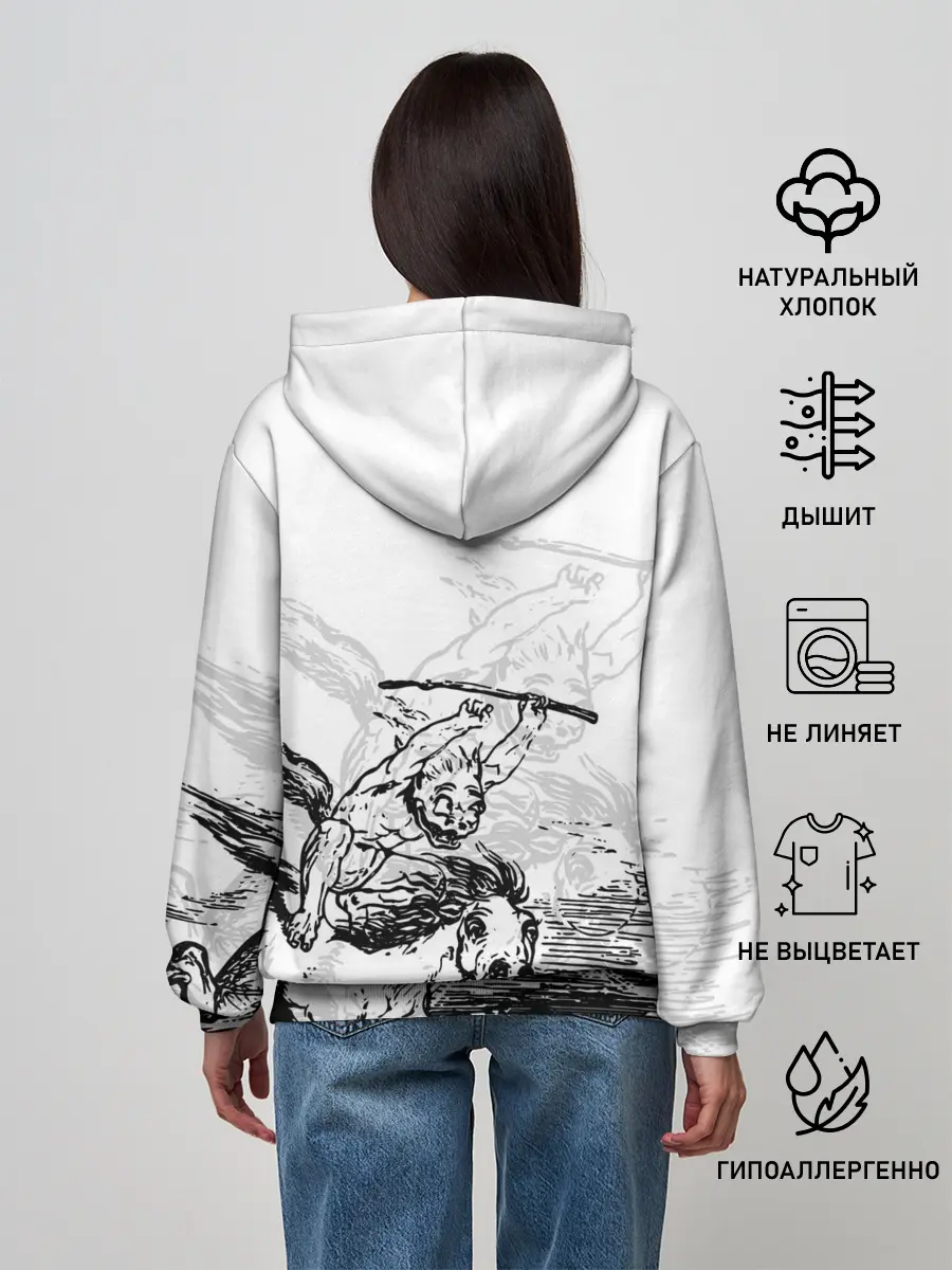 Женское худи / A demon on a horse