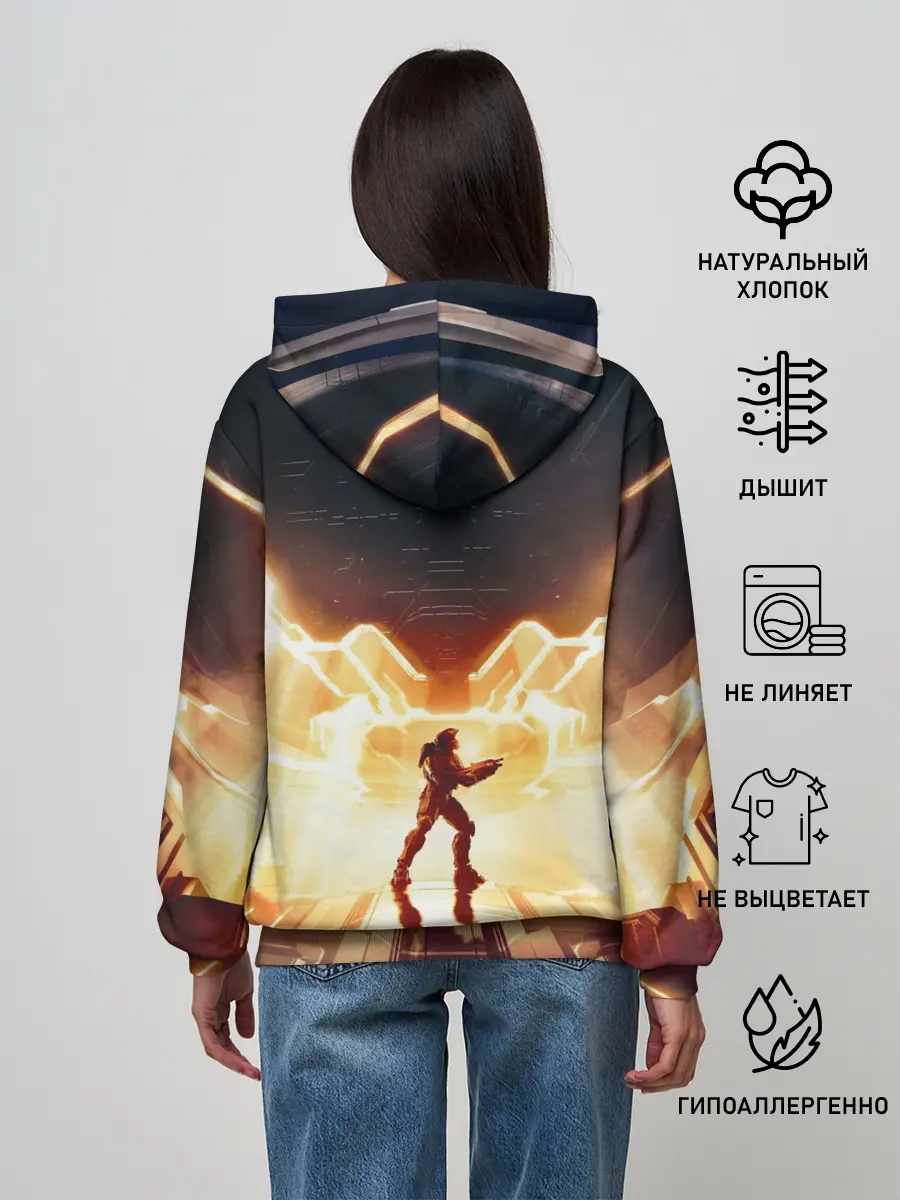 Женское худи / Halo infinite Мастер Чиф